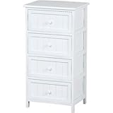 ランドリーチェスト 4段 木製 引き出し収納付き 【完成品】 【代引不可】 生活用品 インテリア 雑貨 日用雑貨 洗濯用品 ハンガー [並行輸入品]