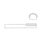 ツボ万 アトマ竹ヤスリ幅10mmタイプ 甲丸型 #200