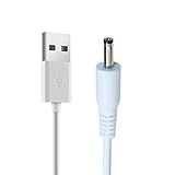 YSJJZRL ホワイト USB - DC 電源コード、USB オス - DC 5.5*2.5/5.5*2.1/4.0*1.7/3.5*1.35/2.5*0.7mm 5V 電源プラグ コネクタ (2M,3.5×1.35mm)