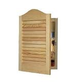 Jensen 605ADJ Basic Louver Unfinished Wood Single Recessed Medicine Cabinet [並行輸入品]