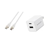 【USB充電器セット】 エレコム USB Type C ケーブル 1m 100W PD対応 高速充電 シリコン素材 なめらか やわらか ホワイト MPA-CCECSS10WH + エレコム 充電器 2ポート Type-C(USB-C) + USB-A USB PD対応 20W 2台同時充電 折りたたみ式プラグ 小型 ホワイト EC-AC22WH