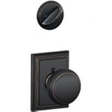 Schlage Lock Company F94AND605ADD Polished Brass Interior Pack Andover Knob Dummy Interior Pack with