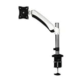 ARM-G11 デスク 設置 型 ガススプリング 搭載 モニター アーム スタンド(対応 モニタ 13-27 インチ)1アーム/可動 3軸（水平 2軸＋チルト 1軸）タイプ グロメット C型 クランプ 固定式