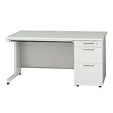 プラス 片袖机 JS-147D-3 WH ホワイト
