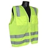 Radians SV8GSM Class 2 Solid Safety Vests, Green, Medium by Radians