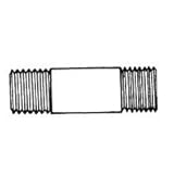パイプニップルCHR PLAT 1 / 2 x 2