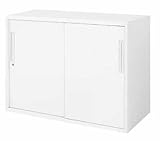 コクヨ　エディア　収納システム　高さ700mmタイプ　下置き　2枚引き違い戸　幅800×奥行き400mm カラー:F1（ナチュラルグレー）