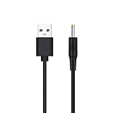 YSJJZRL ブラック USB - DC 電源コード、USB オス - DC 5.5*2.5/5.5*2.1/4.0*1.7/3.5*1.35/2.5*0.7mm 5V 電源プラグ ケーブル (2M,2.5×0.7mm)