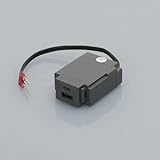 ノア USB Type-C/Type-A 一体型USB コンセント(組替式) コード150mm 1個モジュール 入力100Ｖ 出力3A 5V DC スマートIC搭載 グレー N-USB0301GR