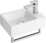 Handwashbasin、15 3 / 4 x 10 1 / 4、オーバーフローなし、蛇口1つ穴