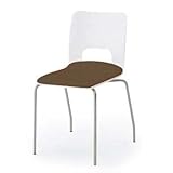 ITOKI（イトーキ） スタッキングチェア orno（オルノ）120DF 座面：ビニルレザー張 セピアブラウン KJA-120DF-W9K1