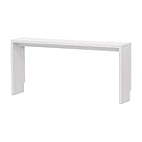 岩附(IWATSUKI) コンソールテーブル ホワイトウッド 幅111cm 奥行29.5 高さ70.2 幅木よけ加工有り オーダー OC-70111RHWW