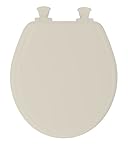 Mayfair 48SLOWA 006 Molded Wood Toilet Seat featuring Whisper-Close, Easy Clean & Change Hinges and 