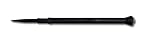 Nupla 34023 Black Steel Point Single End Pry Bar with Striking Face and Solid Nuplaglas Composite Ha