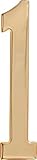 The Hillman Group 848959 Stick-On Domed, Number 1, Gold by The Hillman Group