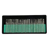 30pcs 3mmシャンクマイクロダイヤモンドドリルビットドリルステッチと旋削工具のガラスドリルセット