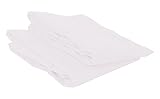 Bacati Mix and Match Solid Crib Fitted Sheet, White, 2 Count