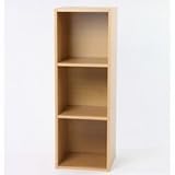 レコードボックス　バイナルボックス　３段　＊3色＊ (ナチュラル)