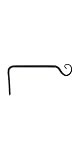 Panacea PAN89415 15 inch Forged Straight Hook Black