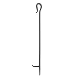 High Quality Shepherd's Hook Poker, Single Fireplace Tool