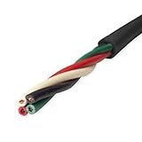 富士電線工業 ラバロン VCT 5.5sq×4芯 600V耐圧 黒色 キャプタイヤケーブル (5.5mm 4C 4心) (切り売り 1m～) CG