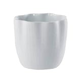 【6個入】花器(花瓶/フラワーベース) エフ フラワー φ12cm 穴無し ホワイト(白) 〔ガーデニング用品/園芸〕