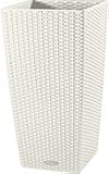LECHUZA（レチューザ）　COTTEGE30（コテージ30）　幅30cm　底面灌水セット付きプランター　ホワイト LE-6030W
