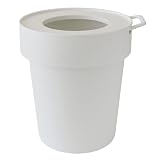 袋が隠れるゴミ箱 ホワイト Lサイズ 10L way-be TAPTRASH(タップトラッシュ) 240006