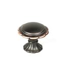 Century Hardware 27807-AZC Fiori 1-3/8" Diameter Round Knob, Antique Bronze/Copper [並行輸入品]
