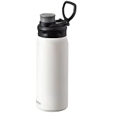 アトラス 水筒 600ml 直飲み 保冷 真空断熱 スポーツボトル 軽量 スポーツドリンク対応 持ち運びに便利 ハンドル付き ダイレクトボトル アクティバ ホワイト ADHB-600WH