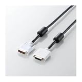 （まとめ）エレコム DVI延長ケーブル（アナログ／デジタル） CAC-DVIE20BK【×2セット】 ds-1617281