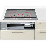 Panasonic 3口 IH クッキングヒーター 「スクエアデザインプレート」 キッチン用 商品