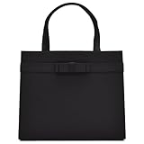 [プレックス] フォーマルバッグ リボン スクエア トート ハンドバッグ 冠婚葬祭 葬儀 学校 行事 黒