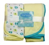 Newborn Baby Receiving Blanket - Newborn Swaddle Receiving Blankets (yellow) by Bon Bebe