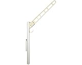 バルコニー物干金物 横収納・ポール型ホワイトクリーム SK-700YSLP-WC　　新協和