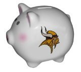 NFLミネソタ・バイキングスチームセラミック貯金箱