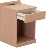 ナイトテーブル マイアミ 2口コンセント付き (ナチュラル)