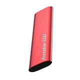 外付けハードドライブ 8TB 外付け SSD ハードドライブ SSD ポータブル SSD 1TB/2TB/4TB 外付けハードドライブ 1TB HDD Type C USB 3.1搭載ノートパソコン用(カラー:グレー サイズ:8TB) (レッド 8TB)