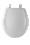 Mayfair 20SLOW 000 Slow-Close Plastic Toilet Seat with Lift-Off Hinges, STA-TITE Seat Fastening Syst