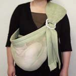 赤ちゃん快適「蒸れない」メッシュ ベビハグスリングメッシュ（カーキ）