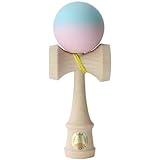 ラングスジャパン 山形工房(Yamagata Koubou) 競技用けん玉「大空」(日本けん玉協会認定) Matte 水色&ピンク Light Blue and Pink