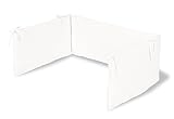 Pinolino Terry cloth Cot Bumper with Zipper for Cot Bed (Antique Pink) by Pinolino