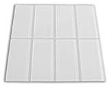 煙ガラス地下鉄タイル3 " x 6 "サンプル