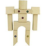 WIDU Magnetic Wooden Building Blocks Explorer Set, 21 Piece