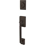 Schlage FC58-CEN カスタムセンチュリーキーエントリーシングルシリンダーセクションハンドル、エージドブロンズ