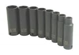 ソケットセットインパクト3 / 8in。ドライブ8pc Deep Met 6 Pnt