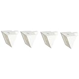 アイワ金属 棚ダボ 5径穴用 5×7mm 平受 ネジ穴 ホワイト(1箱・10個価格) AP-1457W