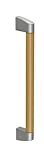 New Hikari HKR丸棒ハンドル 425mm SH-DH425-SL シルバー/ライトオーク