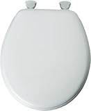 Bemis Mfg 44eca 000ラウンド成形ウッドトイレシート、easy-clean &ヒンジ変更、ホワイト 1 44ECA-000 1