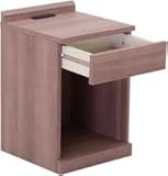 ナイトテーブル マイアミ 2口コンセント付き (ウォールナット)